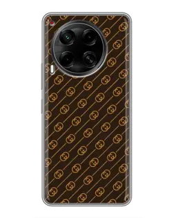 Чохол для TECNO Camon 30 (CL6) з картинкою «Gucci — золоті діагоналі»