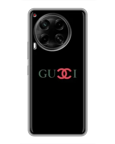 Чехол для TECNO Camon 30 (CL6) с картинкой «Gucci — красный градиент»