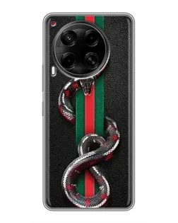 Чохол для TECNO Camon 30 (CL6) з картинкою «Gucci — змія на смузі»