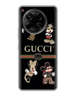 Чохол для TECNO Camon 30 (CL6) з картинкою «Gucci — герої Disney та монограма»
