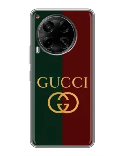 Чохол для TECNO Camon 30 (CL6) з картинкою «Gucci — темно-зелений градієнт»