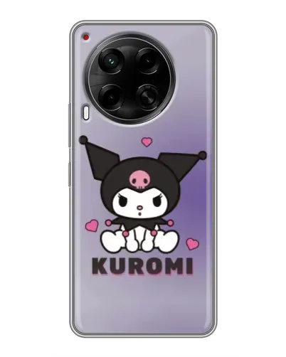 Чехол для TECNO Camon 30 (CL6) с картинкой «Kuromi — фиолетовый арт»