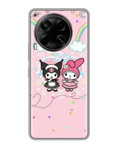Чехол для TECNO Camon 30 (CL6) с картинкой «My Melody и Kuromi»