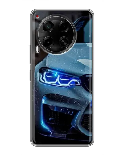 Чехол для TECNO Camon 30 (CL6) с картинкой «Взгляд BMW с синими фарами»