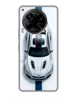 Чехол для TECNO Camon 30 (CL6) с картинкой «Вид сверху — BMW M»