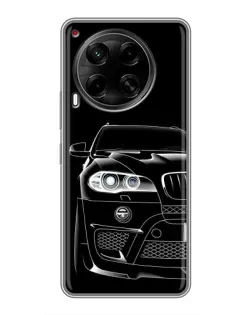 Чехол для TECNO Camon 30 (CL6) с картинкой «Темный силуэт BMW»