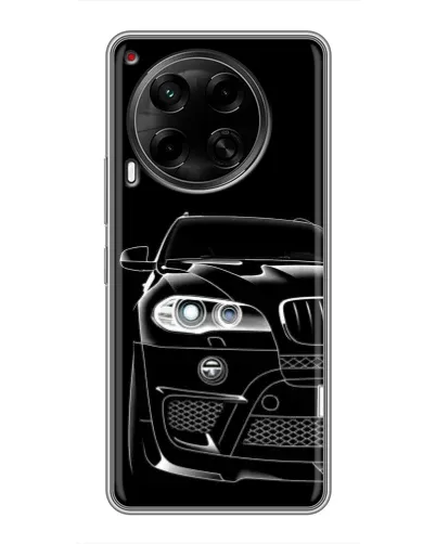 Чехол для TECNO Camon 30 (CL6) с картинкой «Темный силуэт BMW»