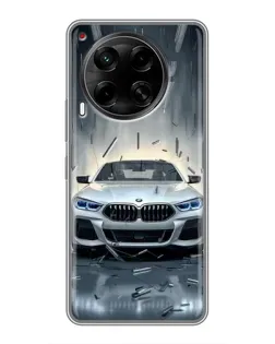 Чехол для TECNO Camon 30 (CL6) с картинкой «BMW в свете фар»