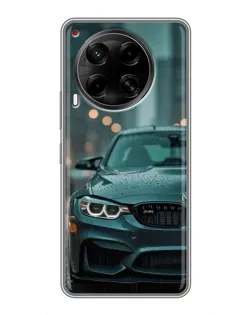 Чехол для TECNO Camon 30 (CL6) с картинкой «BMW в огнях города»