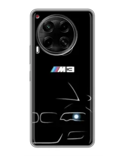 Чехол для TECNO Camon 30 (CL6) с картинкой «Минималистичный принт BMW M3»