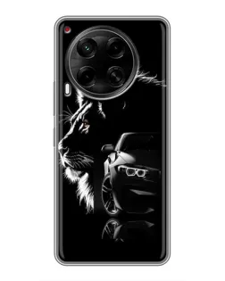 Чехол для TECNO Camon 30 (CL6) с картинкой «BMW и лев»