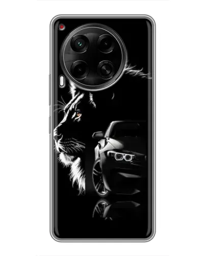 Чехол для TECNO Camon 30 (CL6) с картинкой «BMW и лев»