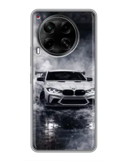 Чехол для TECNO Camon 30 (CL6) с картинкой «BMW сквозь туман»