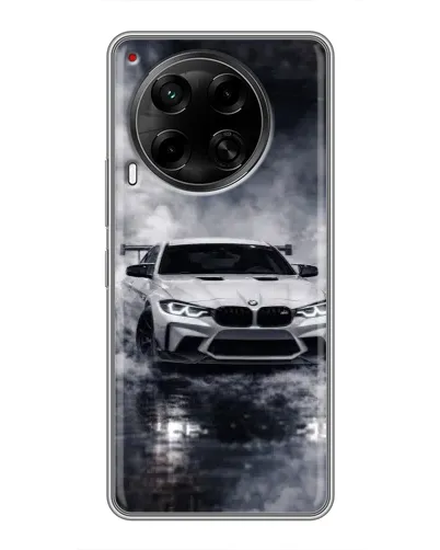 Чехол для TECNO Camon 30 (CL6) с картинкой «BMW сквозь туман»