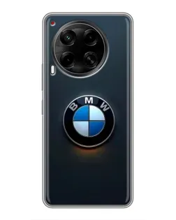 Чехол для TECNO Camon 30 (CL6) с картинкой «Логотип BMW — минимализм»