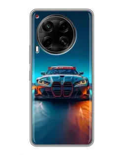Чехол для TECNO Camon 30 (CL6) с картинкой «BMW — огни неона» Чехол для TECNO Camon 30 (CL6) с картинкой «BMW — огни неона»