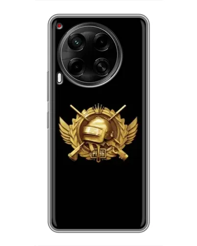 Чехол для TECNO Camon 30 (CL6) с картинкой «PUBG — оранжевый градиент»
