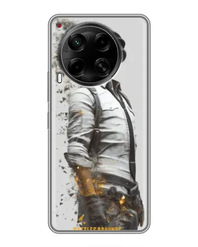 Чехол для TECNO Camon 30 (CL6) с картинкой «PUBG — боец в пыли»