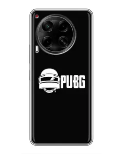 Чехол для TECNO Camon 30 (CL6) с картинкой «PUBG — классический лого»