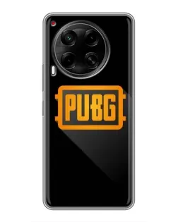 Чехол для TECNO Camon 30 (CL6) с картинкой «PUBG — рамка лого»