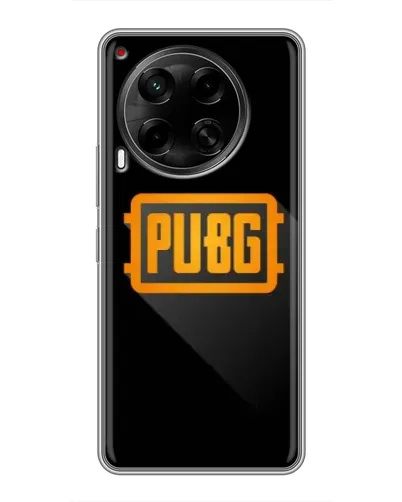 Чехол для TECNO Camon 30 (CL6) с картинкой «PUBG — рамка лого»