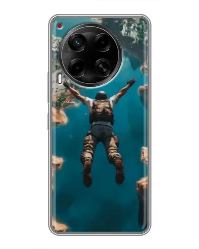 Чехол для TECNO Camon 30 (CL6) с картинкой «PUBG — свободное падение»