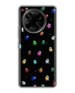 Чехол для TECNO Camon 30 (CL6) с картинкой «Экипаж Among Us»