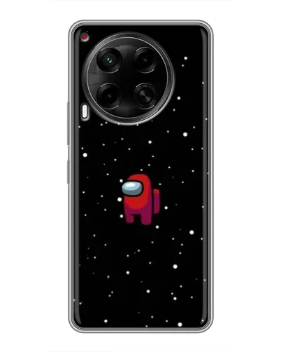 Чехол для TECNO Camon 30 (CL6) с картинкой «Красный Among Us»