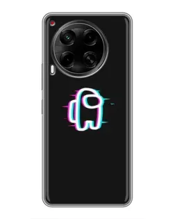 Чехол для TECNO Camon 30 (CL6) с картинкой «Among Us неон»