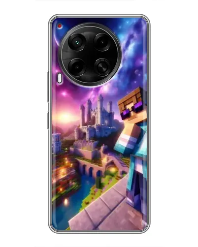 Чехол для TECNO Camon 30 (CL6) с картинкой «Стив и космос»