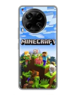 Чехол для TECNO Camon 30 (CL6) с картинкой «Minecraft классический мир» Чехол для TECNO Camon 30 (CL6) с картинкой «Minecraft классический мир»