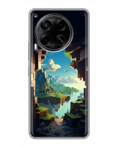 Чехол для TECNO Camon 30 (CL6) с картинкой «Вид из пещеры»