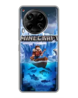 Чехол для TECNO Camon 30 (CL6) с картинкой «Minecraft ледяной мир» Чехол для TECNO Camon 30 (CL6) с картинкой «Minecraft ледяной мир»