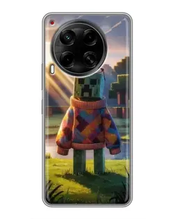 Чехол для TECNO Camon 30 (CL6) с картинкой «Крипер в свитере» Чехол для TECNO Camon 30 (CL6) с картинкой «Крипер в свитере»