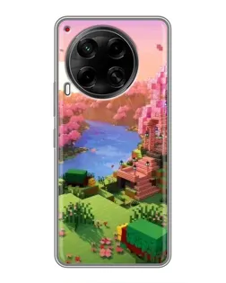 Чехол для TECNO Camon 30 (CL6) с картинкой «Розовое дерево Minecraft» Чехол для TECNO Camon 30 (CL6) с картинкой «Розовое дерево Minecraft»
