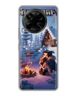 Чехол для TECNO Camon 30 (CL6) с картинкой «Зимний Minecraft» Чехол для TECNO Camon 30 (CL6) с картинкой «Зимний Minecraft»