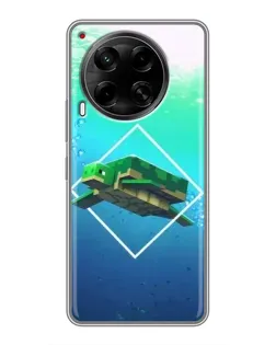 Чехол для TECNO Camon 30 (CL6) с картинкой «Черепаха Minecraft» Чехол для TECNO Camon 30 (CL6) с картинкой «Черепаха Minecraft»