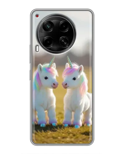 Чехол для TECNO Camon 30 (CL6) с картинкой «Пара единорогов» Чехол для TECNO Camon 30 (CL6) с картинкой «Пара единорогов»