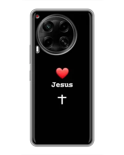 Чохол для TECNO Camon 30 (CL6) з картинкою «Серце - Jesus» Чохол для TECNO Camon 30 (CL6) з картинкою «Серце - Jesus»
