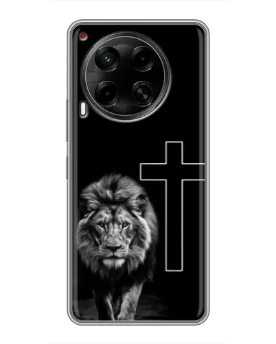 Чохол для TECNO Camon 30 (CL6) з картинкою «Лев та Хрест» Чохол для TECNO Camon 30 (CL6) з картинкою «Лев та Хрест»