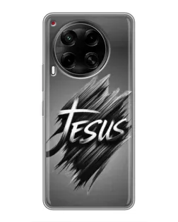 Чохол для TECNO Camon 30 (CL6) з картинкою «Напис Jesus Graffiti»