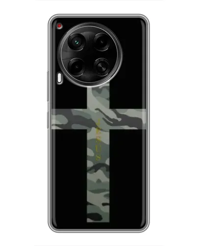 Чохол для TECNO Camon 30 (CL6) з картинкою «Мілітарі Хрест» Чохол для TECNO Camon 30 (CL6) з картинкою «Мілітарі Хрест»