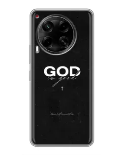Чохол для TECNO Camon 30 (CL6) з картинкою «GOD — Бог над усім»