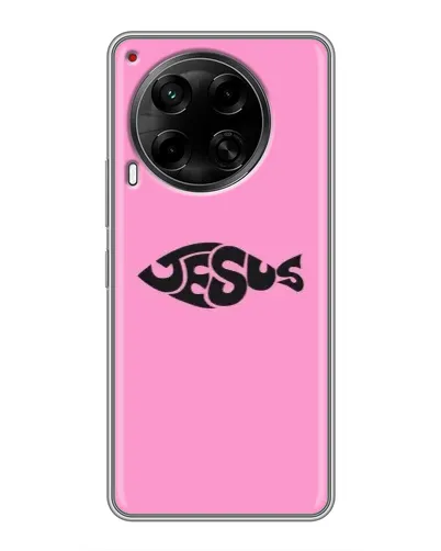 Чохол для TECNO Camon 30 (CL6) з картинкою «Рожевий символ Jesus» Чохол для TECNO Camon 30 (CL6) з картинкою «Рожевий символ Jesus»