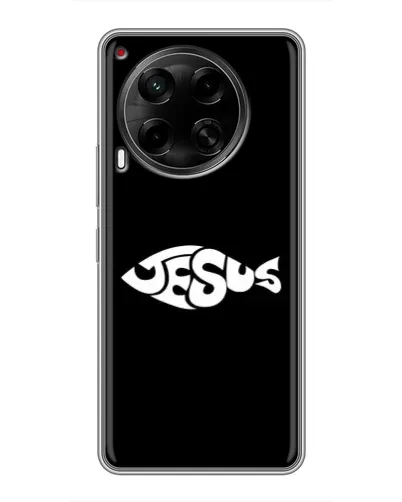Чехол для TECNO Camon 30 (CL6) с картинкой «Рыба Jesus» Чехол для TECNO Camon 30 (CL6) с картинкой «Рыба Jesus»