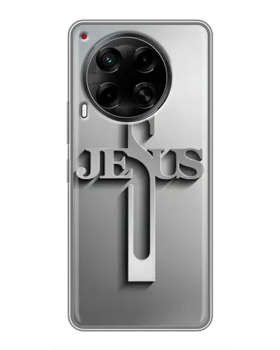 Чехол для TECNO Camon 30 (CL6) с картинкой «Металлический крест Jesus» Чехол для TECNO Camon 30 (CL6) с картинкой «Металлический крест Jesus»