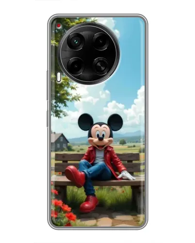 Чехол для TECNO Camon 30 (CL6) с картинкой «Микки на скамейке» Чехол для TECNO Camon 30 (CL6) с картинкой «Микки на скамейке»