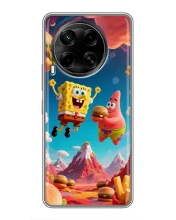 Чехол для TECNO Camon 30 (CL6) с картинкой «Космический фастфуд»