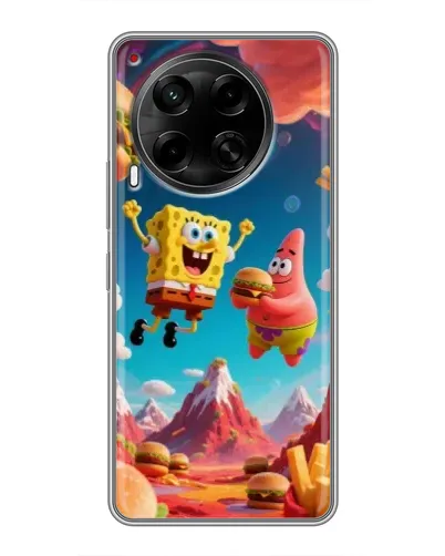 Чехол для TECNO Camon 30 (CL6) с картинкой «Космический фастфуд» Чехол для TECNO Camon 30 (CL6) с картинкой «Космический фастфуд»