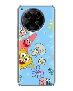 Чехол для TECNO Camon 30 (CL6) с картинкой «Веселые пузырьки»